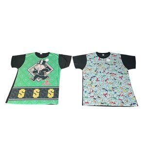 Men's 2 Pack Of 2XL Monopoly Print Short Sleeve Shirts.